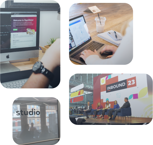 A grid of team photos from web canopy studio