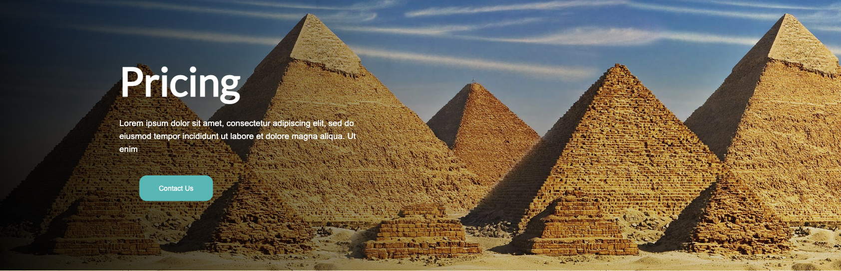 Hero Sections available to customize your travel experience!