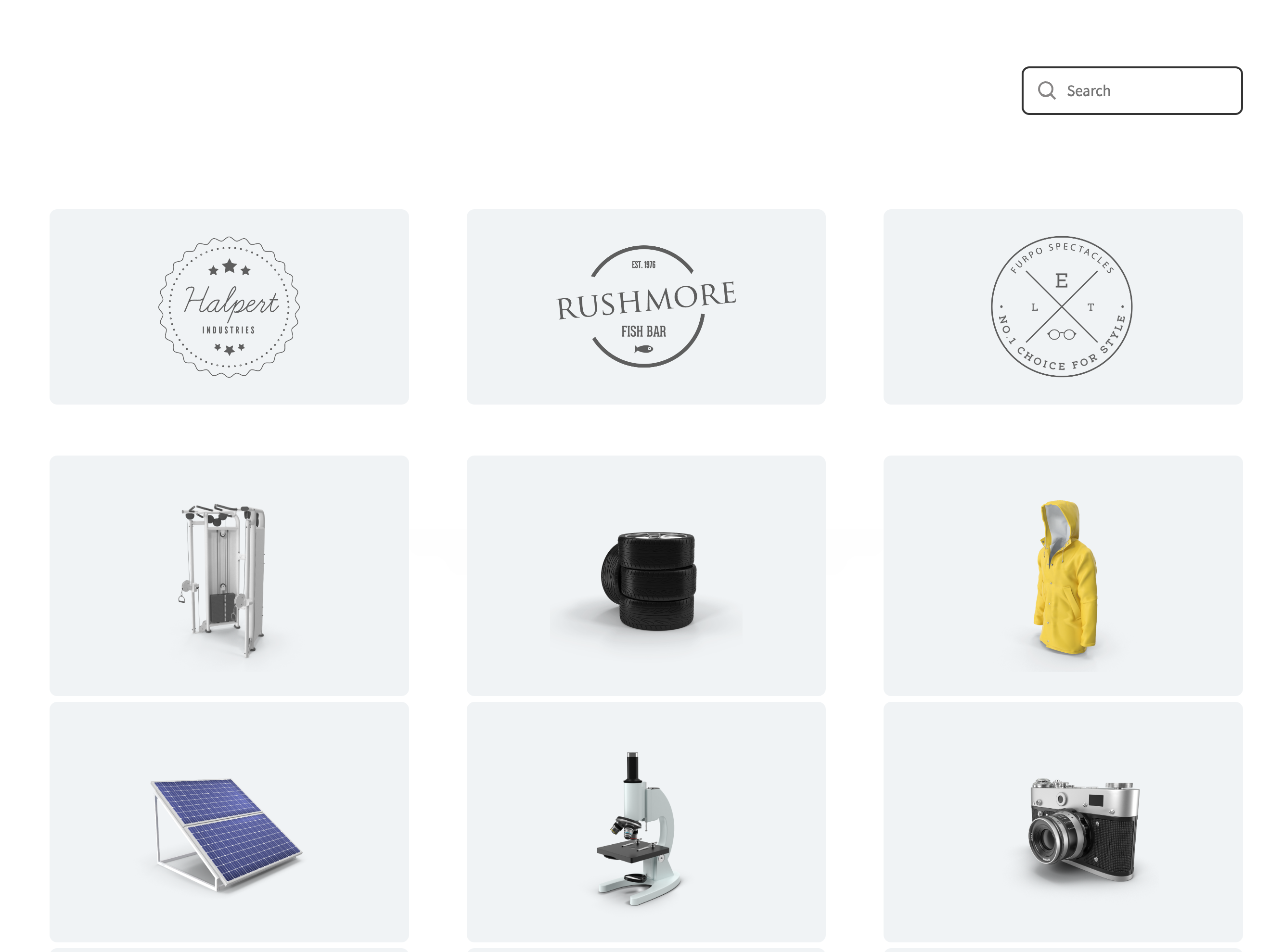 Searchable Product Listing