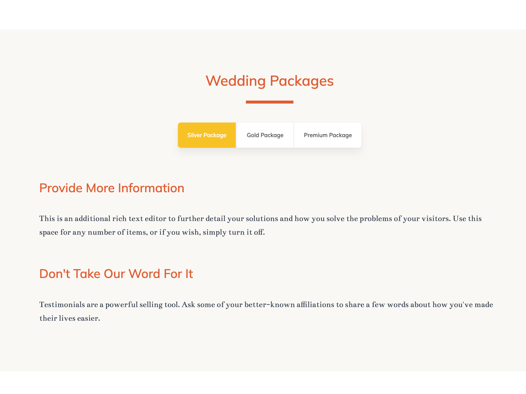 Clickable Event Package Modules